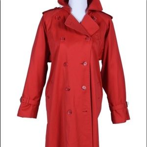 Woman's Burberry trenchcoat